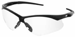 Nemesis Safety Glasses With Black Frame And Clear Anti-fog Lens
